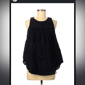 Faded Glory Women Black Sleeveless Blouse S